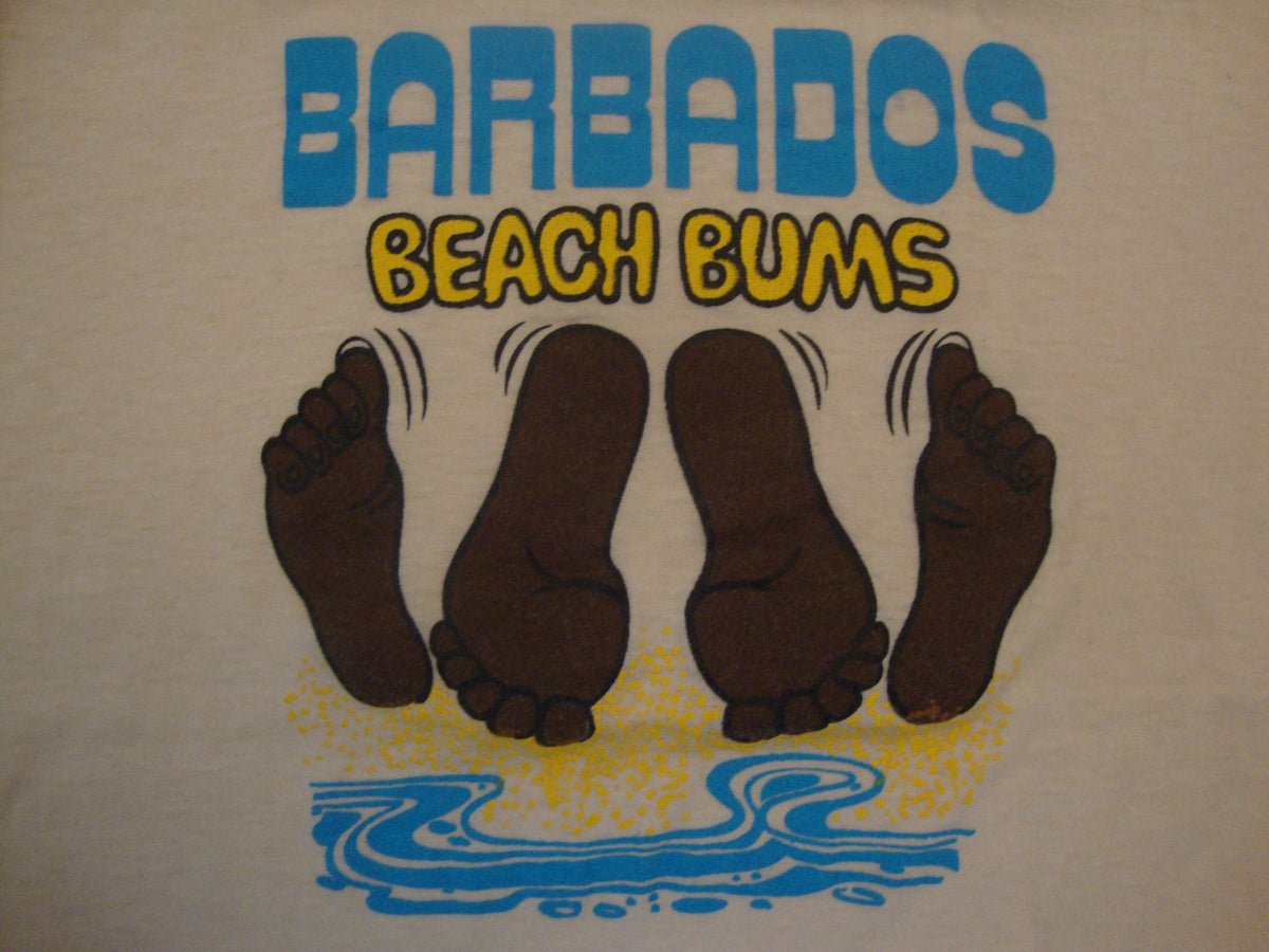 Vintage 8039s Barbados Beach Bums Tourist Souvenir T Shirt Size M Graphic Tee – Warm & Stylish · High-Quality Print