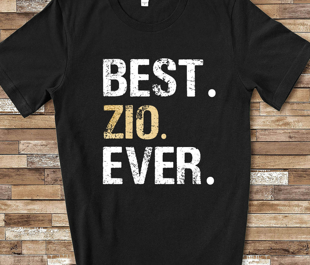 Best Zio Shirt Gift for Italian Uncle from Niece or Nephew Birthday Fathers Day Christmas Gifts for Zio Graphic Tee – Fan Favorite · Top Pick For Any Outfit