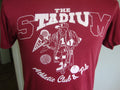 Vintage 8039s The Stadium Athletic Club Pub Grand Ledge MI Red T Shirt Size L Graphic Tee – Premium Graphic · High-Quality Print