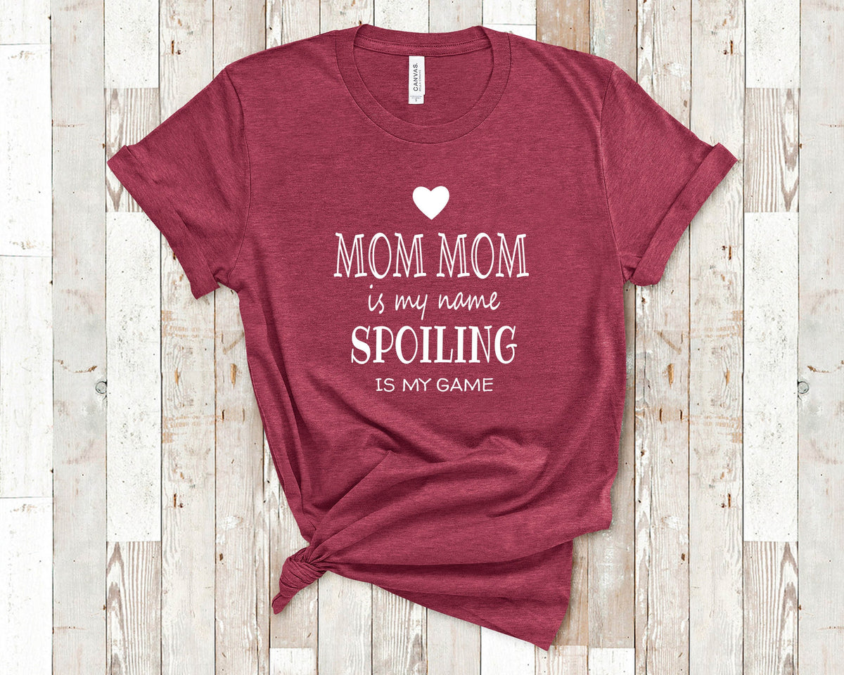 Mom Mom Is My Name Grandma Tshirt Special Grandmother Gift Idea for Mother39s Day Birthday Christmas or Pregnancy Reveal Announcement Graphic Tee – Cozy Vibes · Perfect For Daily Wear