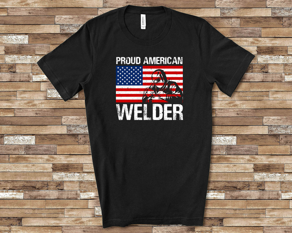 Proud American Welder Shirt Welder Gift for Men for Women Great Birthday Christmas or Father39s Day Gift for Welding Father or Grandfather Graphic Tee – Everyday Comfort · Top Pick For Any Outfit