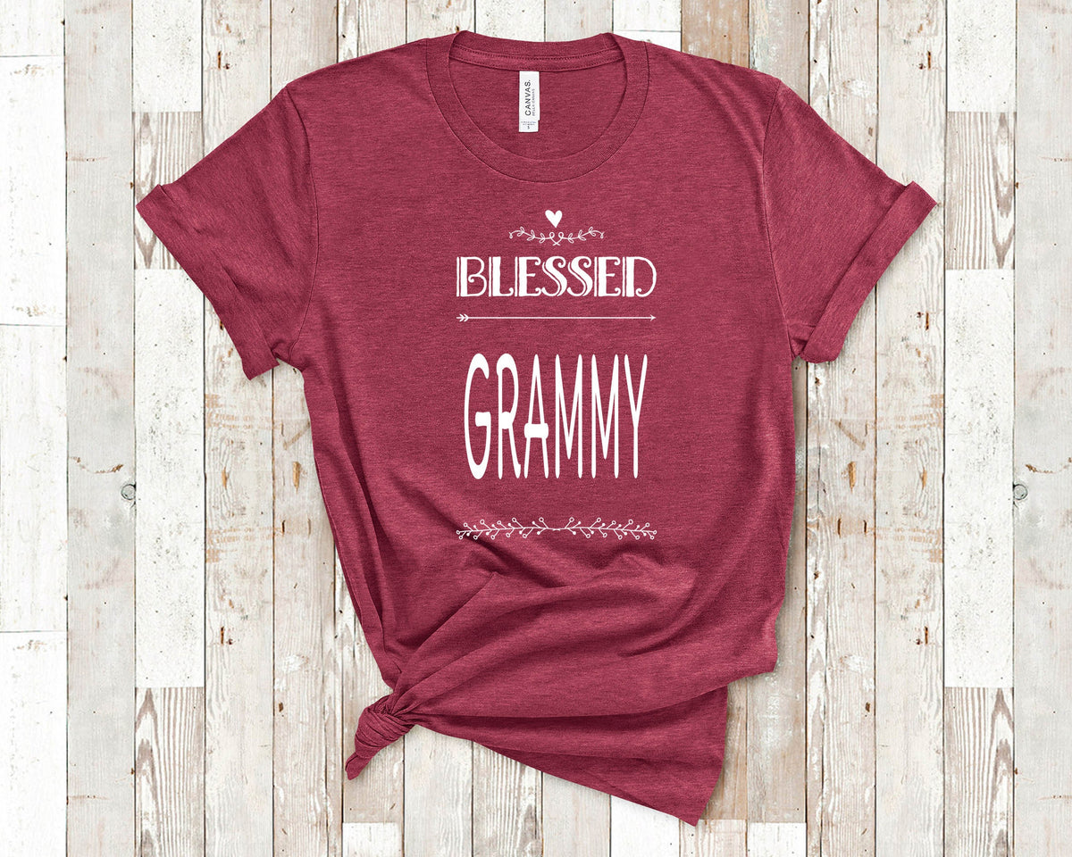 Blessed Grammy Shirt for Grandma Cute Present for Grammy Women Best Gifts for Grammy Birthday Mother39s Day or Christmas Graphic Tee – Everyday Comfort · High-Quality Print