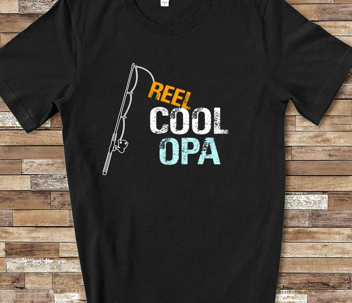 Reel Cool Opa Shirt Tshirt Opa Gift from Granddaughter Grandson Birthday Fathers Day Christmas Grandparent Gifts for Opa Graphic Tee – Everyday Comfort · Trending Graphic Apparel