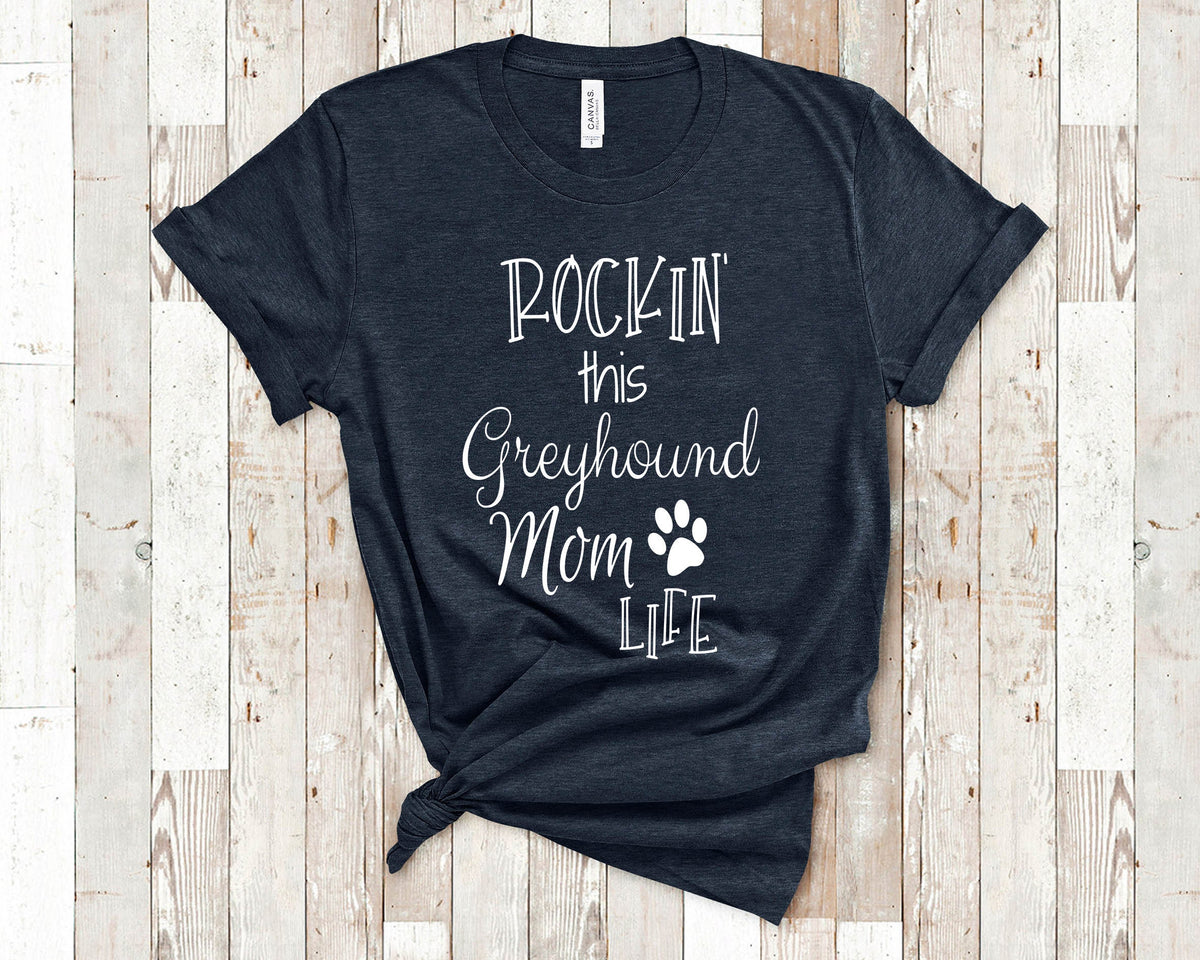 Rockin This Life Greyhound Mom Tshirt Dog Owner Gifts Funny Greyhound Shirt Gifts for Greyhound Lovers Graphic Tee – Soft Feel · Great Gift For Fans