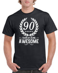 90th Birthday TShirt Gift For Dad 1934 Awesome 90YearOld Men39s Cotton Tee Graphic Tee – Bold Style · Trending Graphic Apparel
