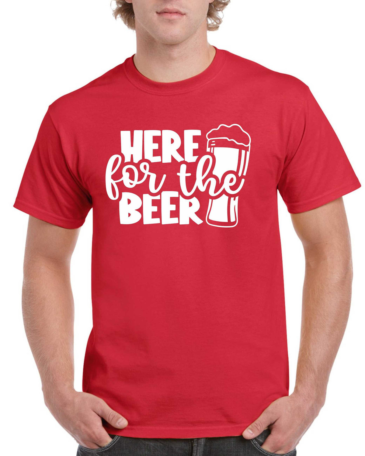 Birthday Gifts For Dad Men Birthday Gift For Dad Here For The Beer Dad Birthday T Shirt Fathers Day Present Graphic Tee – Cozy Vibes · High-Quality Print
