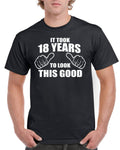 Mens 18th Birthday T Shirt Top Shirt Gift Present Eighteen It Took 18 Years To Look This Good Funny Tee Year 2002 Graphic Tee – Aesthetic Look · Great Gift For Fans