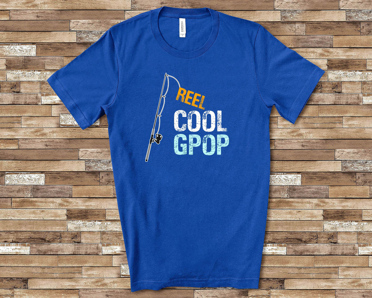 Reel Cool Gpop Shirt for Grandpa from Granddaughter or Grandson Unique Birthday Christmas or Father39s Day Gift for Grandfather Graphic Tee – Easygoing Wear · Perfect For Daily Wear