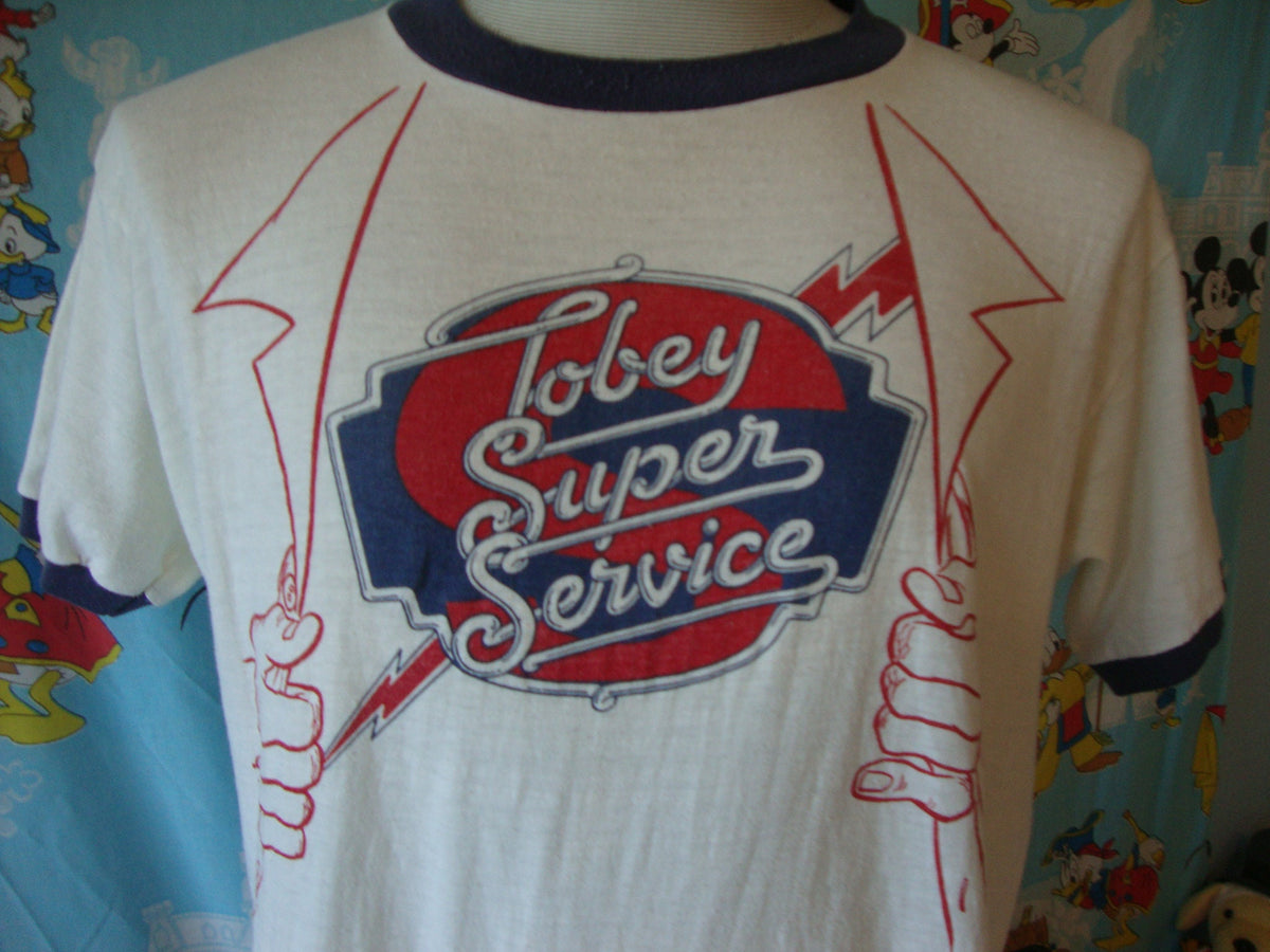 Vintage 8039s Lobey Super Service Tuxedo Style Ringer T Shirt L Graphic Tee – Everyday Comfort · Perfect For Daily Wear