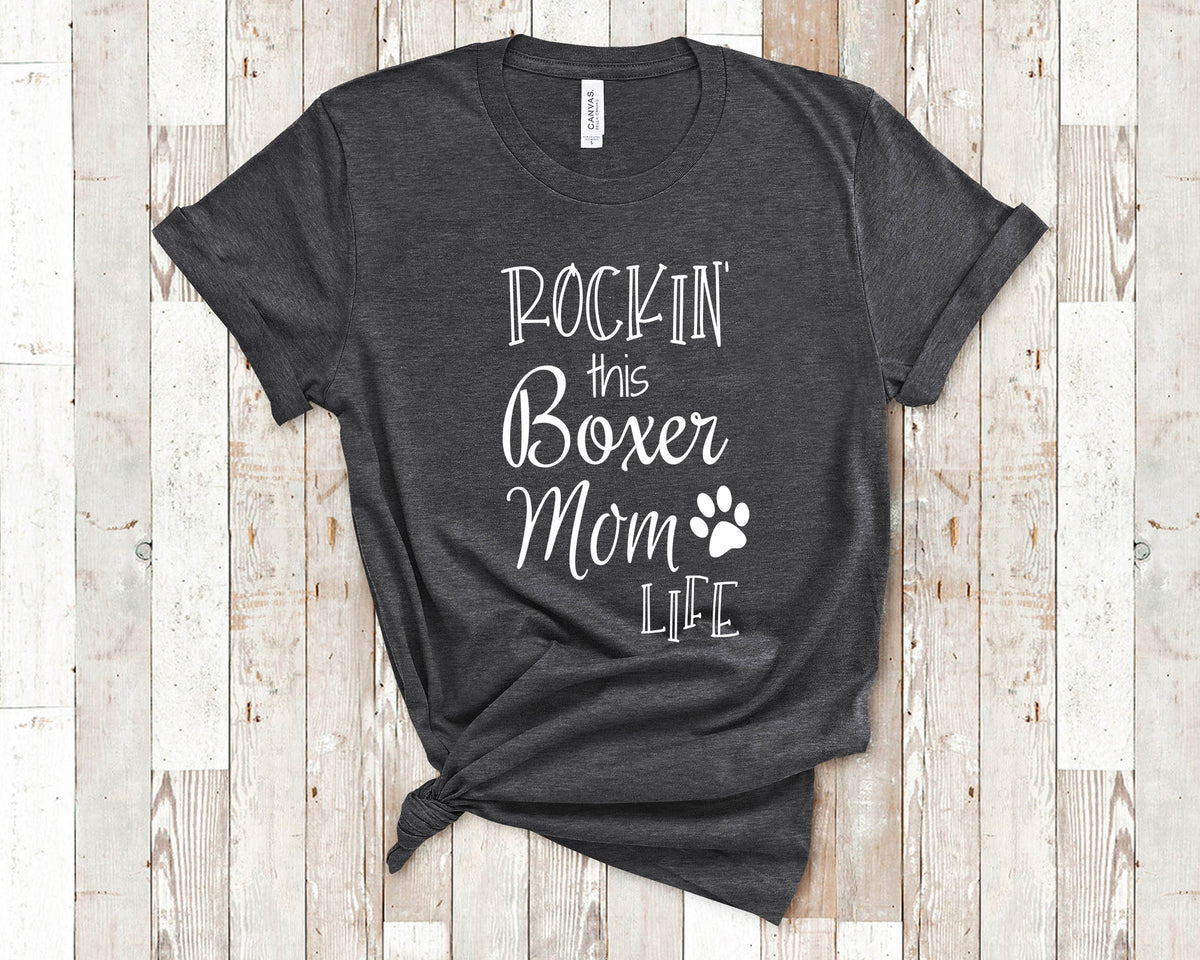 Rockin This Life Boxer Mom Tshirt Dog Owner Gifts Funny Boxer Shirt Gifts for Boxer Lovers Graphic Tee – Fan Favorite · Great Gift For Fans