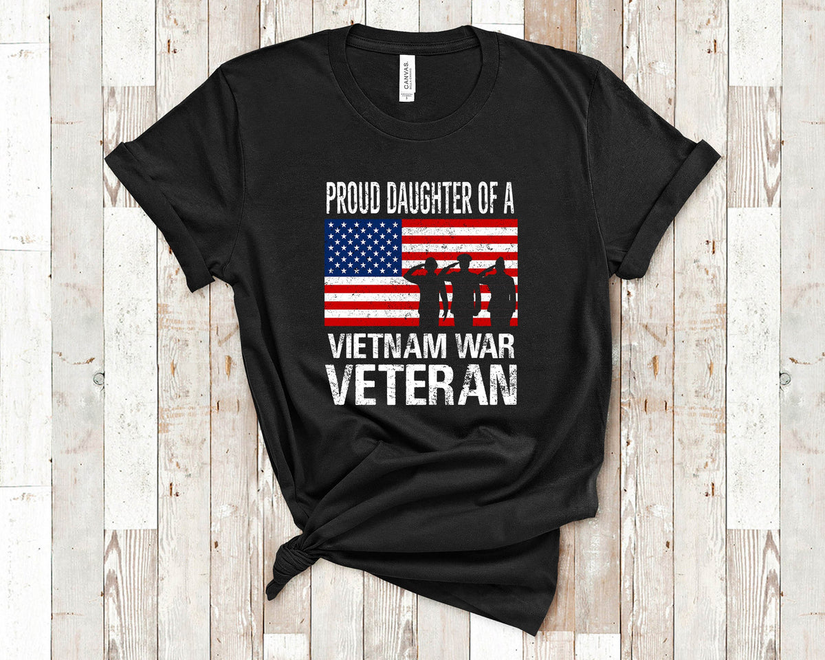 Proud Daughter of a Vietnam War Veteran Family Shirt for Father Daughter Matching Memorial Day or Veterans Day Tshirt Graphic Tee – Cozy Vibes · Trending Graphic Apparel