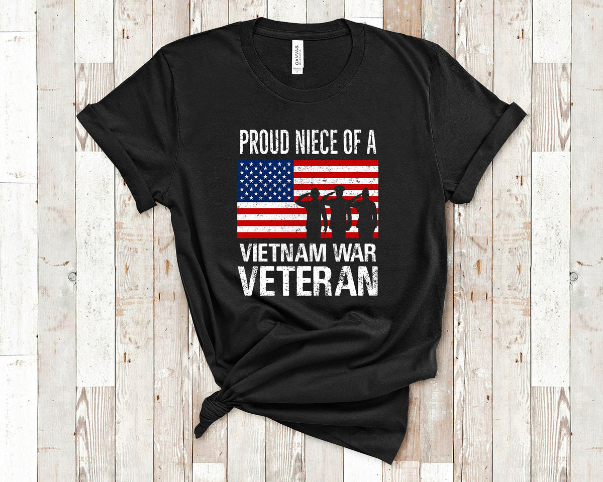 Proud Niece of a Vietnam War Veteran Veterans Niece Shirt Veteran Family Shirt for Memorial Day Shirt or Veterans Day Shirt Graphic Tee – Fan Favorite · Top Pick For Any Outfit