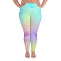 Plus Size Pink Yellow Blue Purple Pastel Rainbow Leggings for Women Great for Everyday Wear Fitness Workout and Yoga Graphic Tee – Fan Favorite · Trending Graphic Apparel