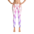 Pink Purple Gold Diamond Geometric Pattern Leggings for Women Great for Comfortable Everyday Wear Fitness Workout or Yoga Graphic Tee – Soft Feel · Great Gift For Fans
