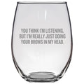 Makeup Artist Gift Funny Esthetician Gift Idea Doing Your Brows Makeup Hobbyist Present Stemless Wine Glass Graphic Tee – Feel-Good Design · Must-Have Style