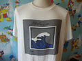 Vtg Mr Lee Men39s White Graphic BLUE Move WAVE Surf Surfer paper thin T Shirt X Graphic Tee – Warm & Stylish · High-Quality Print