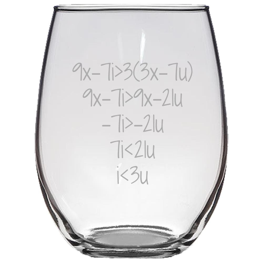 Math Nerd Gift Stemless Wine Glass Cute Math Teacher Gift Valentine39s Day Present Anniversary Gift I Love You Birthday Present Graphic Tee – Everyday Comfort · Trending Graphic Apparel