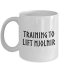 Pagan Mug Viking Fitness Gift Viking Mug Norse Mythology Gift Training To Lift Mjolnir Graphic Tee – Everyday Comfort · Top Pick For Any Outfit