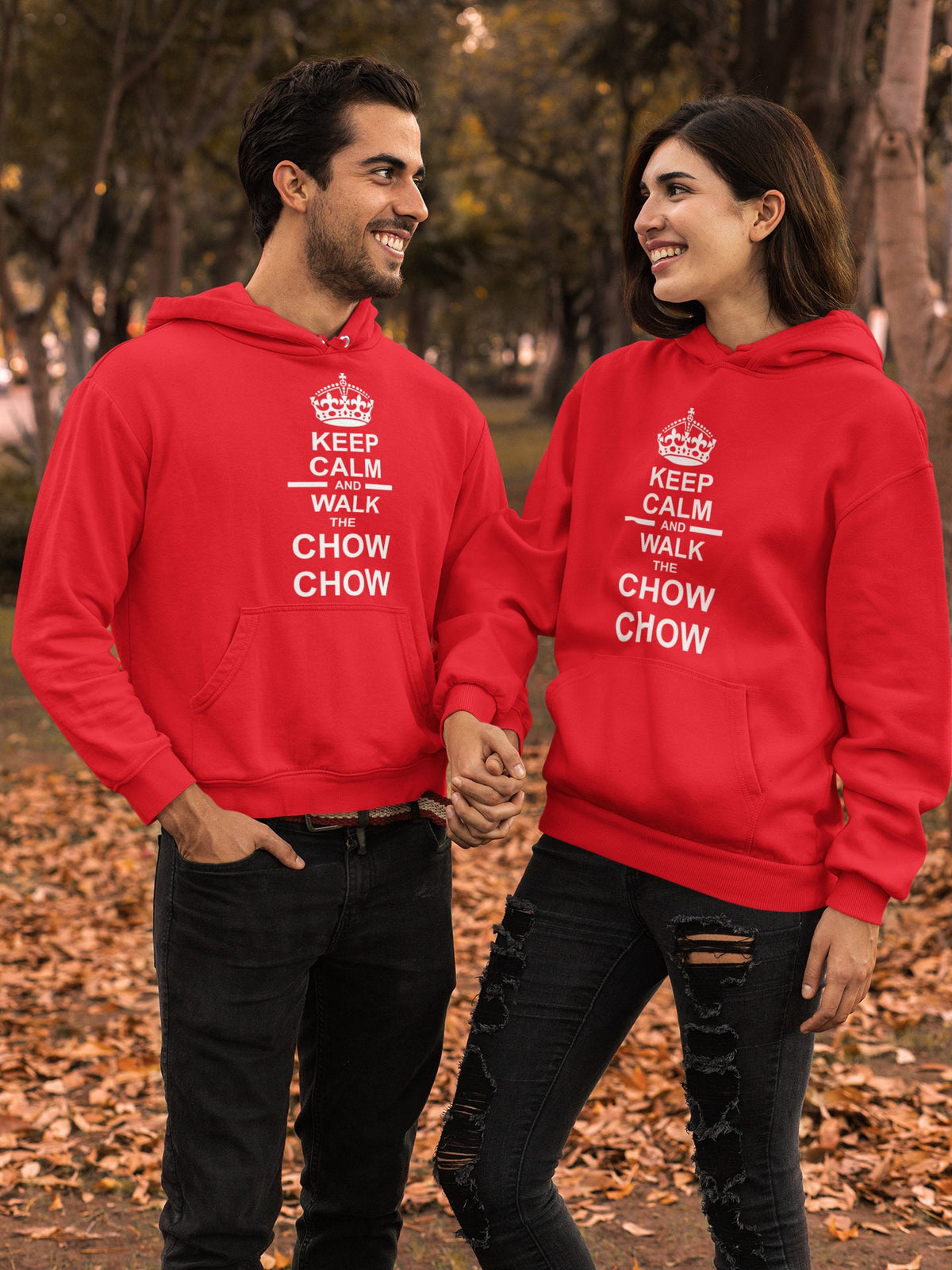 Chow Chow Dog Walking Hoodie Hoody Hooded Sweatshirt Unisex Keep Calm And Walk The Chow Chow Presents Hoodie – Soft Feel · Top Pick For Any Outfit