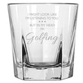 Funny Golfing Rocks Glass Golfing Gift Golf Gift Golfing Birthday Present Golfer Whiskey Tumbler In My Head I39m Golfing Graphic Tee – Bold Style · Must-Have Style