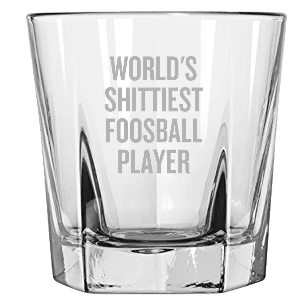 Foosball Rocks Glass Funny Table Soccer Gift World39s Shittiest Foosball Player Foosball Player Whiskey Tumbler Graphic Tee – Easygoing Wear · Trending Graphic Apparel