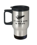 HurdyGurdy Travel Mug Hurdy Gurdy Gift Rather Be Playing HurdyGurdy Graphic Tee – Everyday Comfort · Perfect For Daily Wear