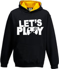 Gaming Hoodie Lets Play Retro Gaming Hooded Sweatshirt for Travel College Festival Gift for Gamers Friends Dad Hoodie – Aesthetic Look · Perfect For Daily Wear