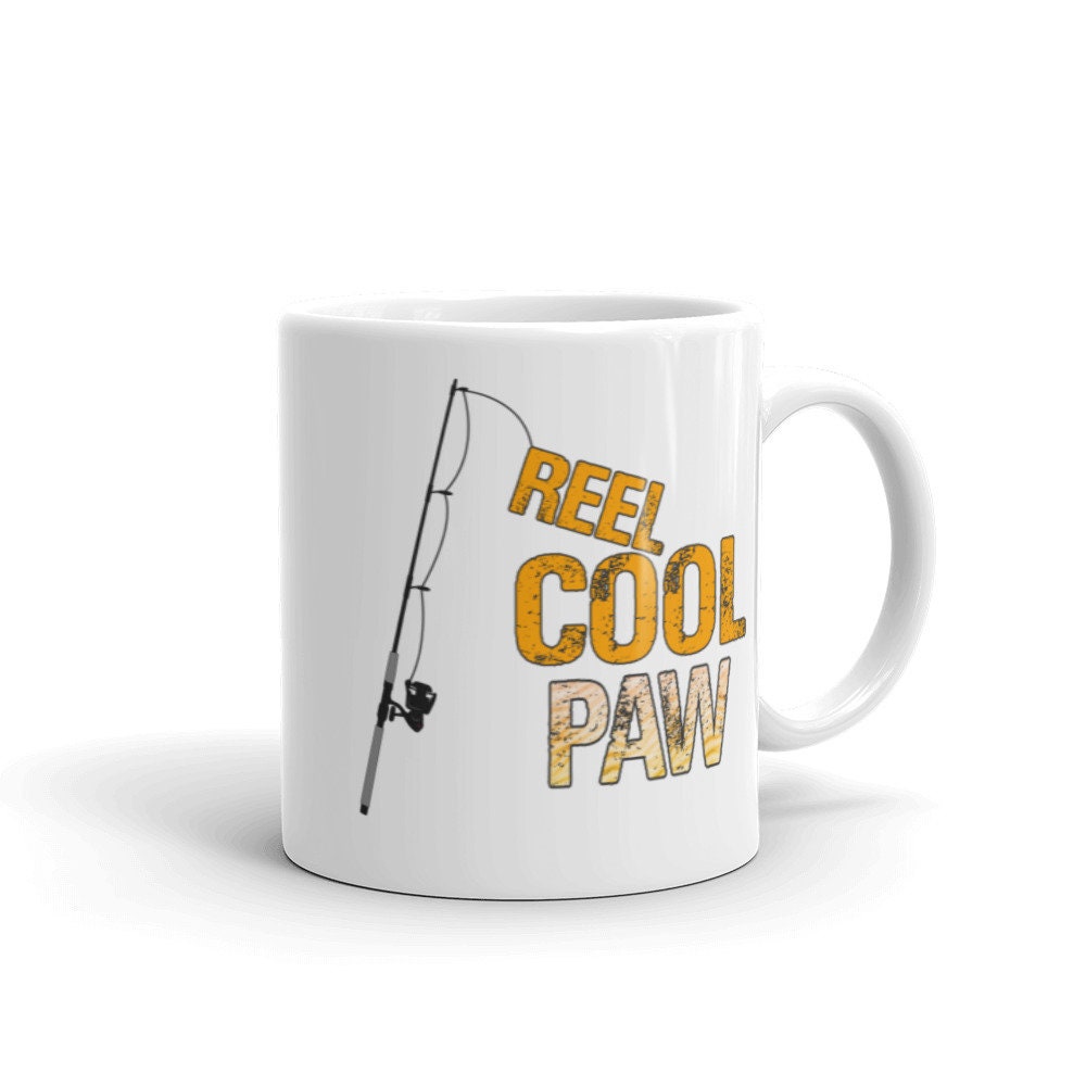 Reel Cool Paw Coffee Mug for Dad Granddad Granddaddy Great for Christmas Birthday or Father39s Day Gifts for Fathers or Grandfathers Graphic Tee – Cozy Vibes · High-Quality Print