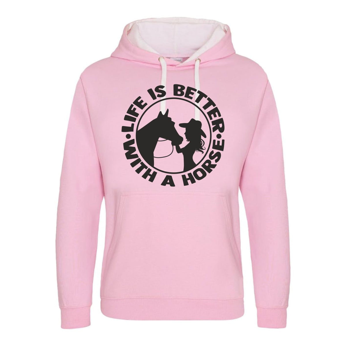 Horse Riding Hoodie Life Is Better With A Horse Equestrian Hoody Horse Jumping Hoodie Pony Farm Hoodie – Bold Style · Great Gift For Fans