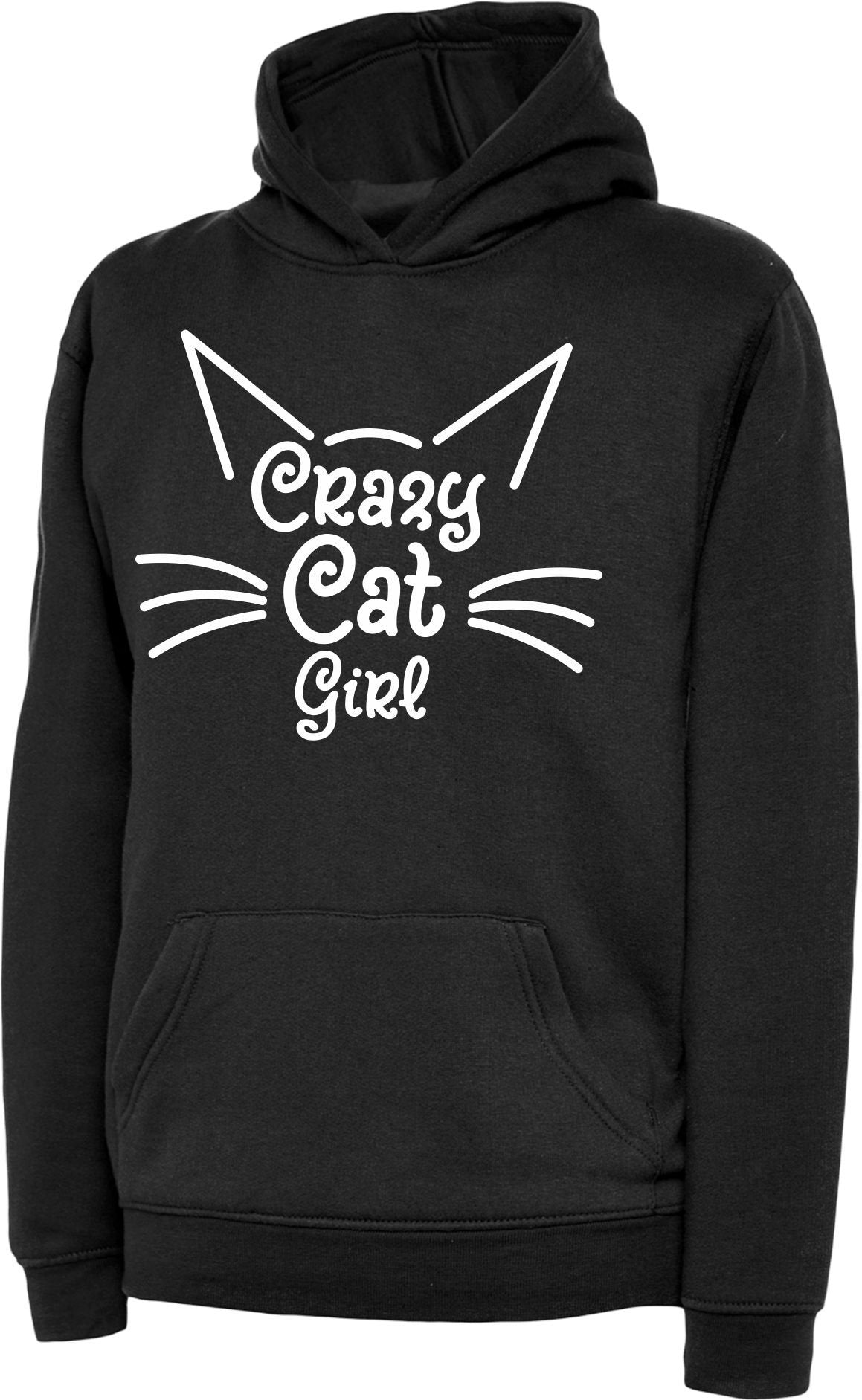 Girls Childs Funny Crazy Cat Gifts For Her Girl Gift Hoody Hoodie Hooded Sweatshirt Cat Lover Hoodie – Fan Favorite · Great Gift For Fans