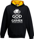 Gaming Hoodie Im Not God But As A Gamer Retro Gaming Hooded Sweatshirt for Travel College Festival Gift for Gamers Friends Dad Hoodie – Everyday Comfort · High-Quality Print