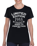 Womens 70 th Birthday T Shirt Top Shirt Retirement Gifts Sixty Six Limited Edition Year 1955 Aged To Perfection 70th Birthday Gift For Her Graphic Tee – Soft Feel · Must-Have Style