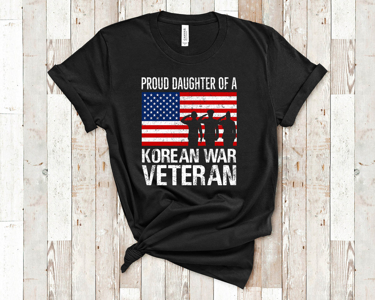 Proud Daughter of a Korean War Veteran Family Shirt for Father Daughter Matching Memorial Day or Veterans Day Tshirt Graphic Tee – Premium Graphic · Must-Have Style