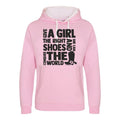 Horse Riding Hoodie Give A Girl The Right Shoes Equestrian Hoody Horse Jumping Hoodie Pony Farm Hoodie – Easygoing Wear · Great Gift For Fans