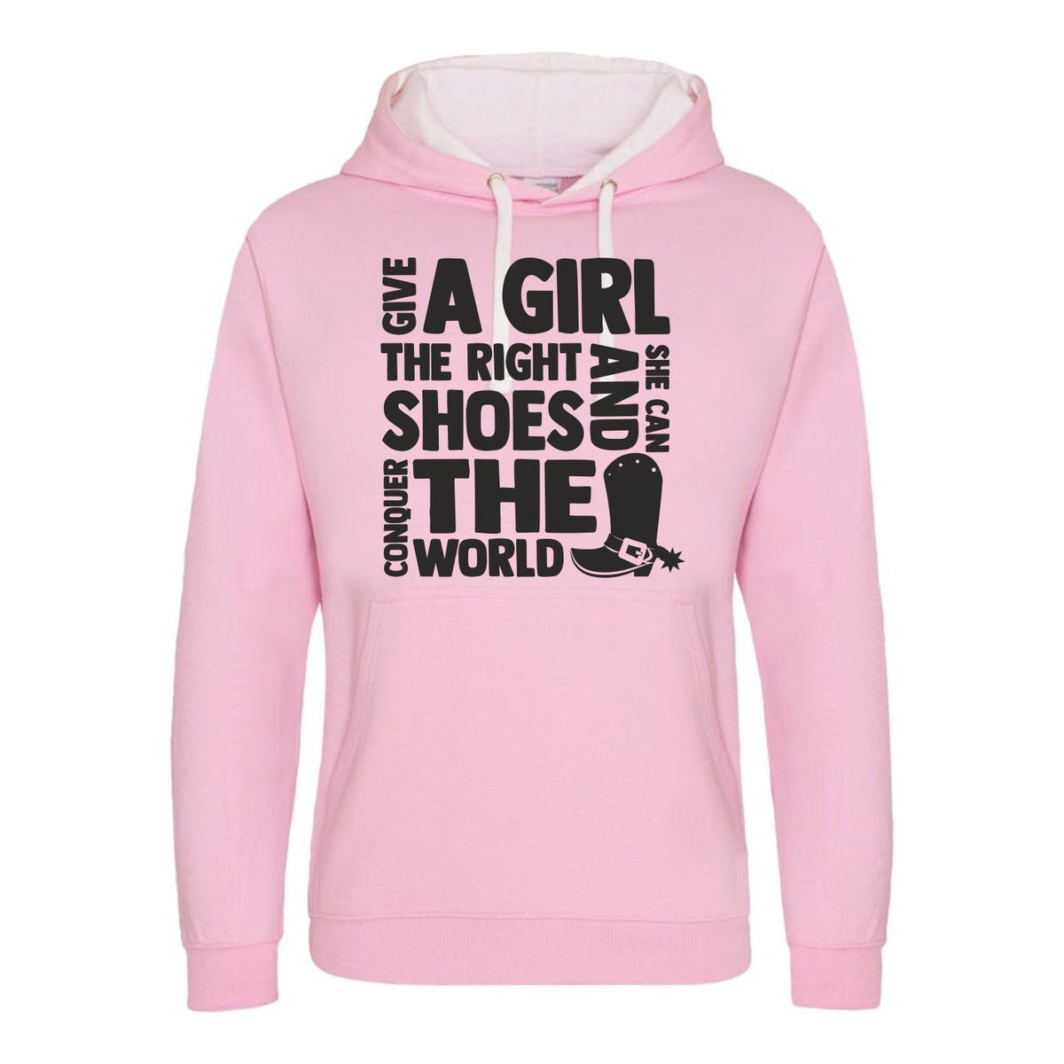 Horse Riding Hoodie Give A Girl The Right Shoes Equestrian Hoody Horse Jumping Hoodie Pony Farm Hoodie – Easygoing Wear · Great Gift For Fans