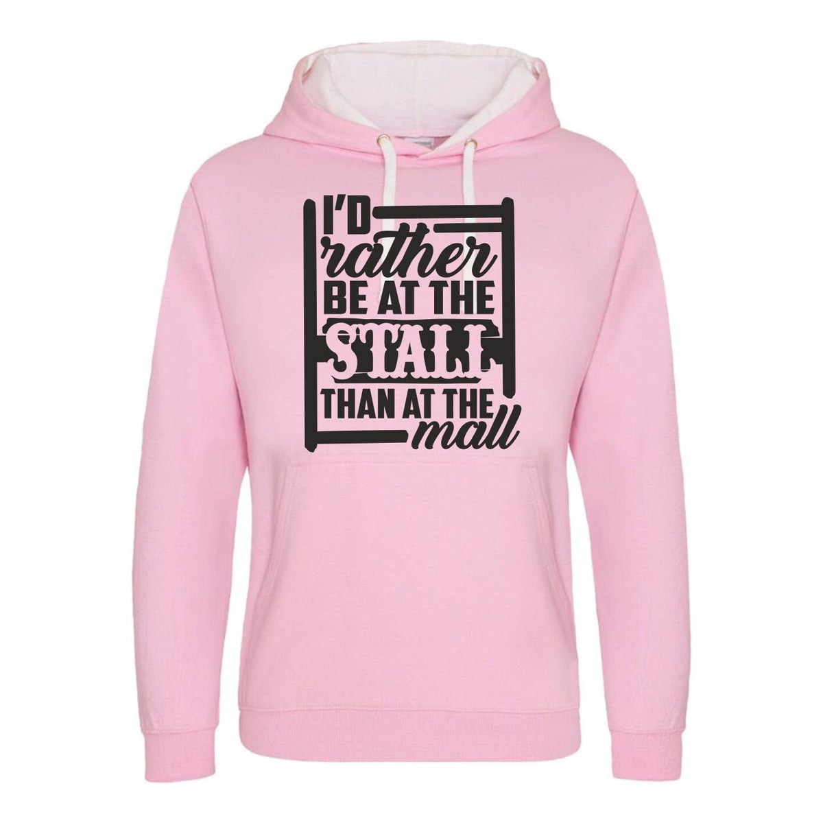 Horse Riding Hoodie Id Rather Be At The Stall Than The Mall Equestrian Hoody Horse Jumping Hoodie Pony Farm Hoodie – Feel-Good Design · Top Pick For Any Outfit