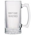 Funny Retirement Beer Glass Retiree Gift Idea Coworker Retirement Gift Retirement Party Don39t Care I39m Retired Beer Mug Graphic Tee – Easygoing Wear · Must-Have Style