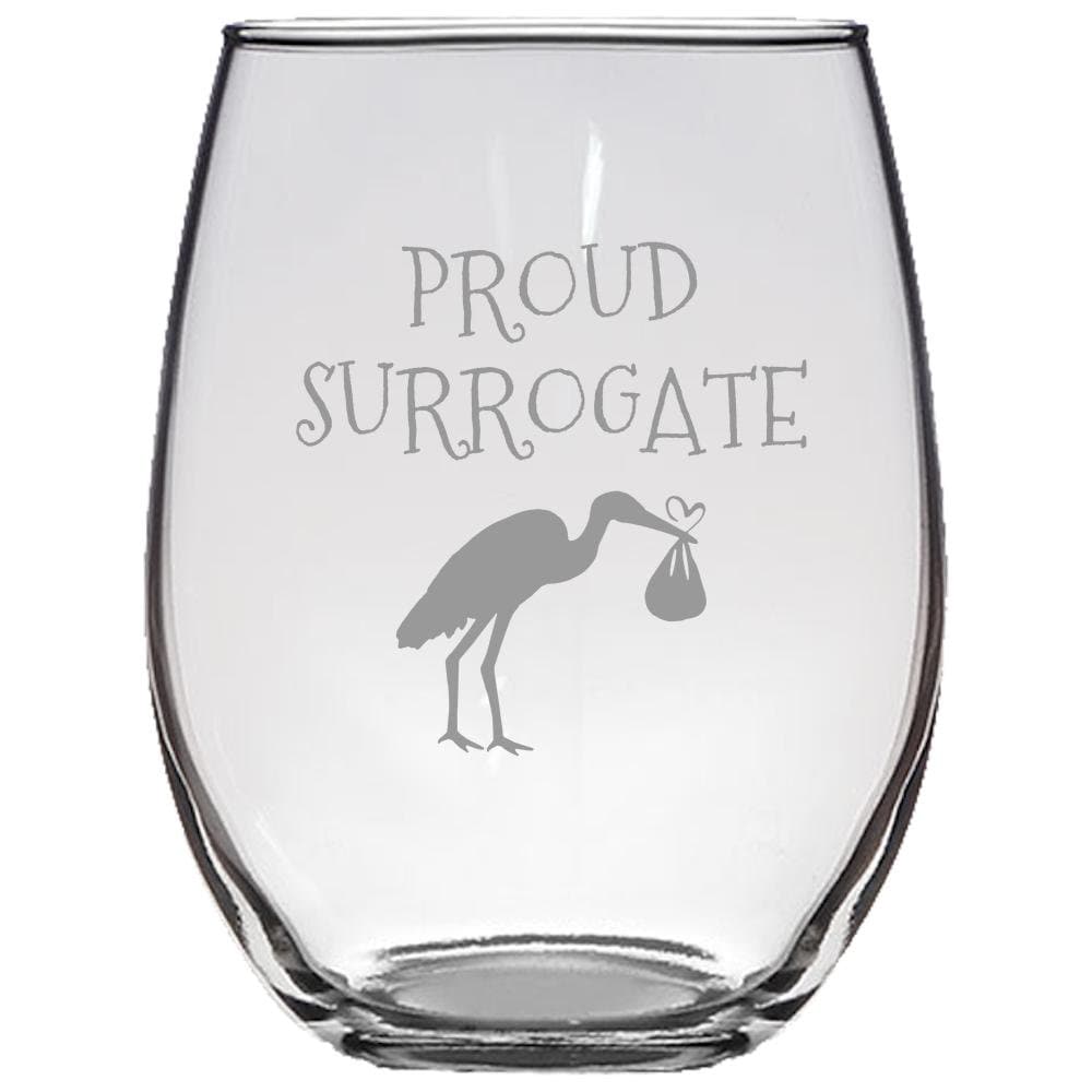 Surrogate Mother Gift Surrogate Stemless Wine Glass Surrogate Mom Present Proud Surrogate Graphic Tee – Easygoing Wear · Trending Graphic Apparel