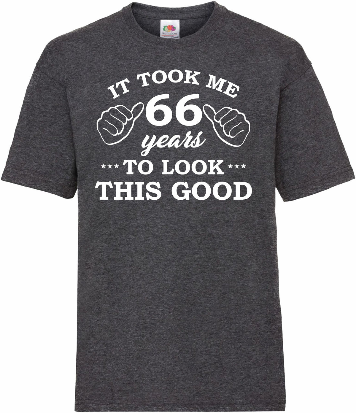 66th Birthday Gifts Mens Heather T Shirt Top Shirt Gift Present Sixty Six It Took 66 Years To Look This Good Funny Tee Happy 66th Birthday Graphic Tee – Premium Graphic · Great Gift For Fans