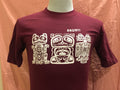 Vintage 8039s Hawaii Wood Carvings Maroon T Shirt Size S Graphic Tee – Warm & Stylish · High-Quality Print
