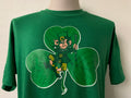 Vintage 8039s Three Leaf Clover Irish Leprechaun st Patricks day Green T Shirt Size XL Graphic Tee – Bold Style · Trending Graphic Apparel