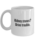 Kidney Stone Mug Funny Kidney Gift Nephrologist Urologist Get Well Gift Kidney Stones Urine Trouble Graphic Tee – Everyday Comfort · High-Quality Print