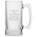 Funny Crane Operator Gift Crane Operator Beer Mug Becoming A Crane Operator And Shit Graphic Tee – Bold Style · Perfect For Daily Wear