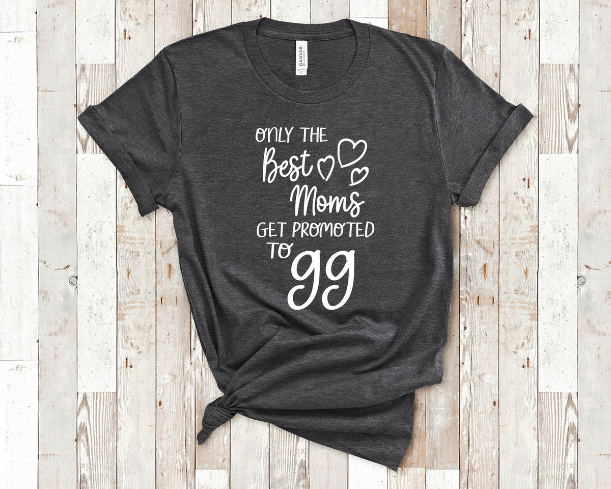 The Best Moms Get Promoted To GG for Special Grandma Birthday Mother39s Day Christmas Gift for Grandmother Graphic Tee – Warm & Stylish · Great Gift For Fans