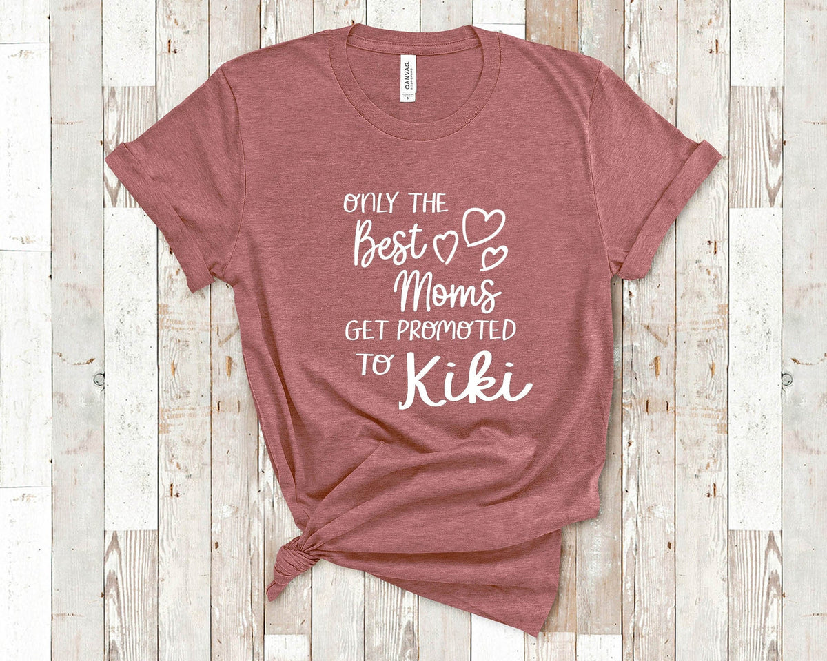 The Best Moms Get Promoted To Kiki for Special Grandma Birthday Mother39s Day Christmas Gift for Grandmother Graphic Tee – Bold Style · Top Pick For Any Outfit