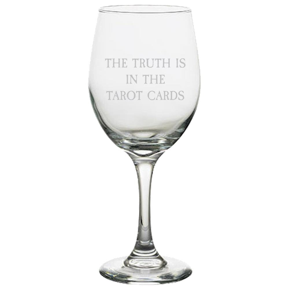 Tarot Wine Glass Tarot Reader Gift Tarot Present Idea The Truth Is In The Tarot Cards Graphic Tee – Premium Graphic · Top Pick For Any Outfit