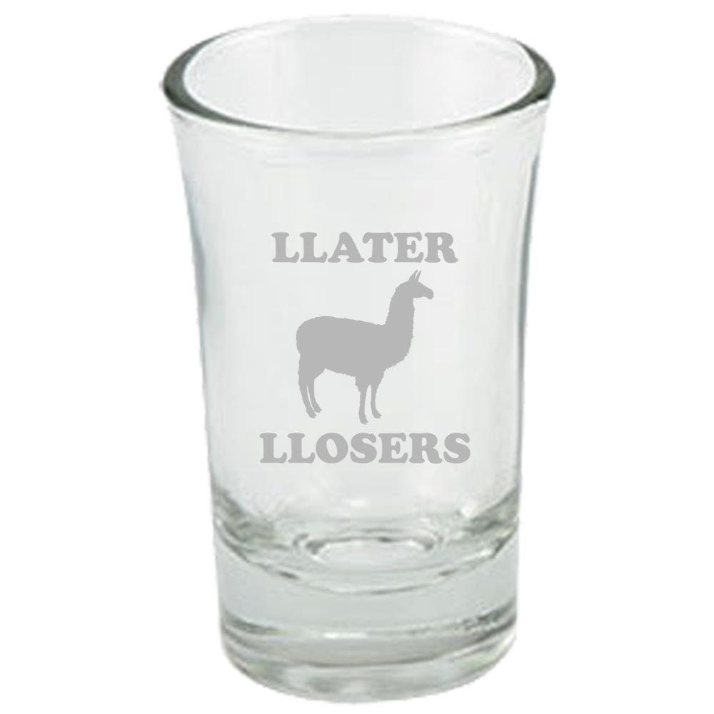 Funny Llama Gift Llama Shot Glass Gift For Llama Lovers Llater Llosers Graphic Tee – Cozy Vibes · Perfect For Daily Wear