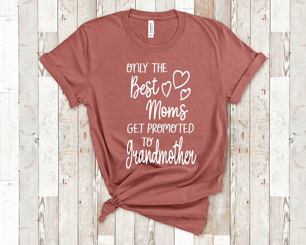 The Best Moms Get Promoted To Grandmother for Special Grandma Birthday Mother39s Day Christmas Gift for Grandmother Graphic Tee – Everyday Comfort · Top Pick For Any Outfit