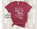 The Best Moms Get Promoted To Tita for Philippines Filipino Pilipino or Spanish Grandma Graphic Tee – Cozy Vibes · Must-Have Style