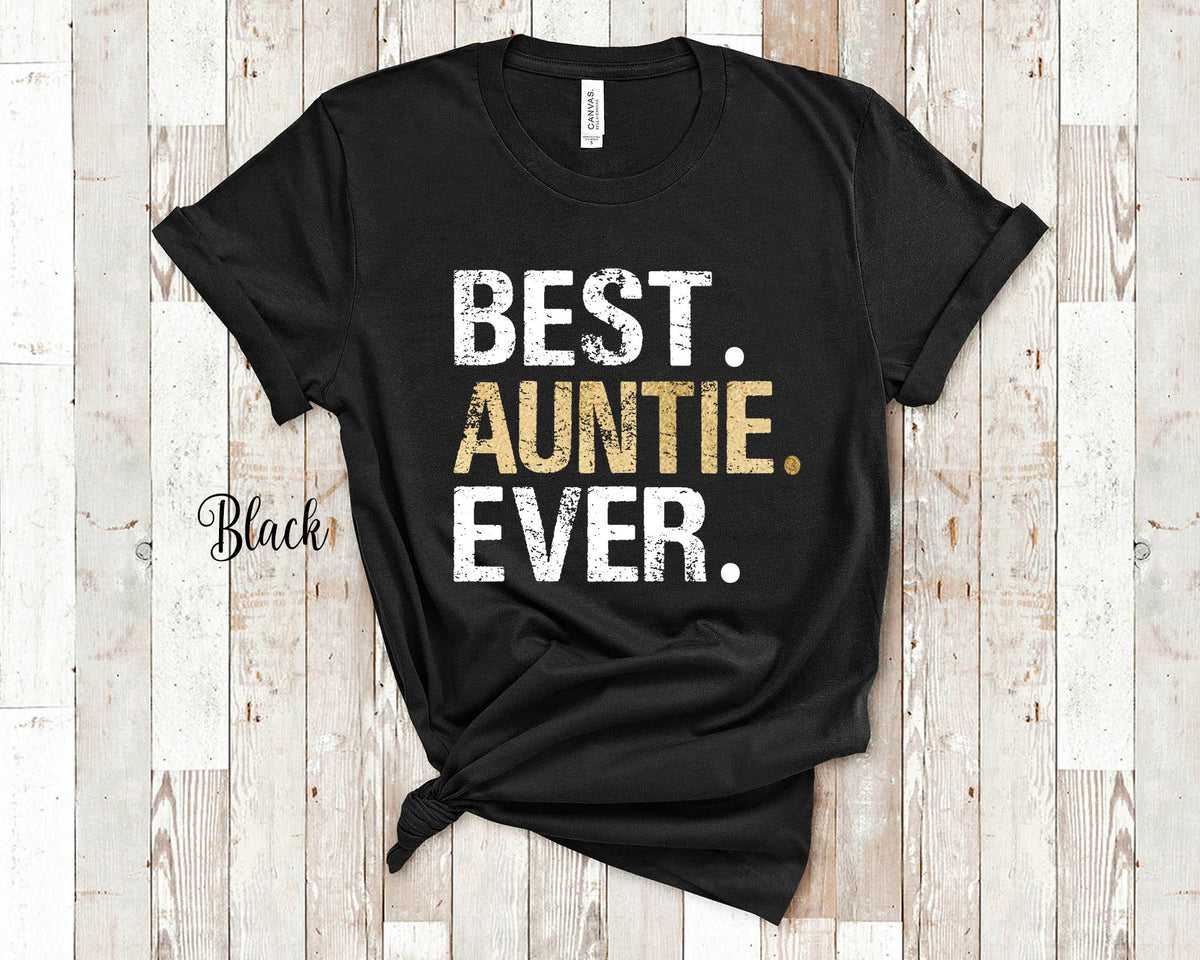 Best Auntie Ever Tshirt Gift from Niece Nephew Unique Birthday or Christmas Present for Sister Graphic Tee – Everyday Comfort · Perfect For Daily Wear